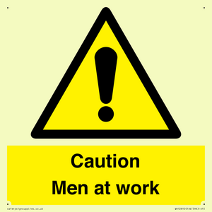 Caution Men at work